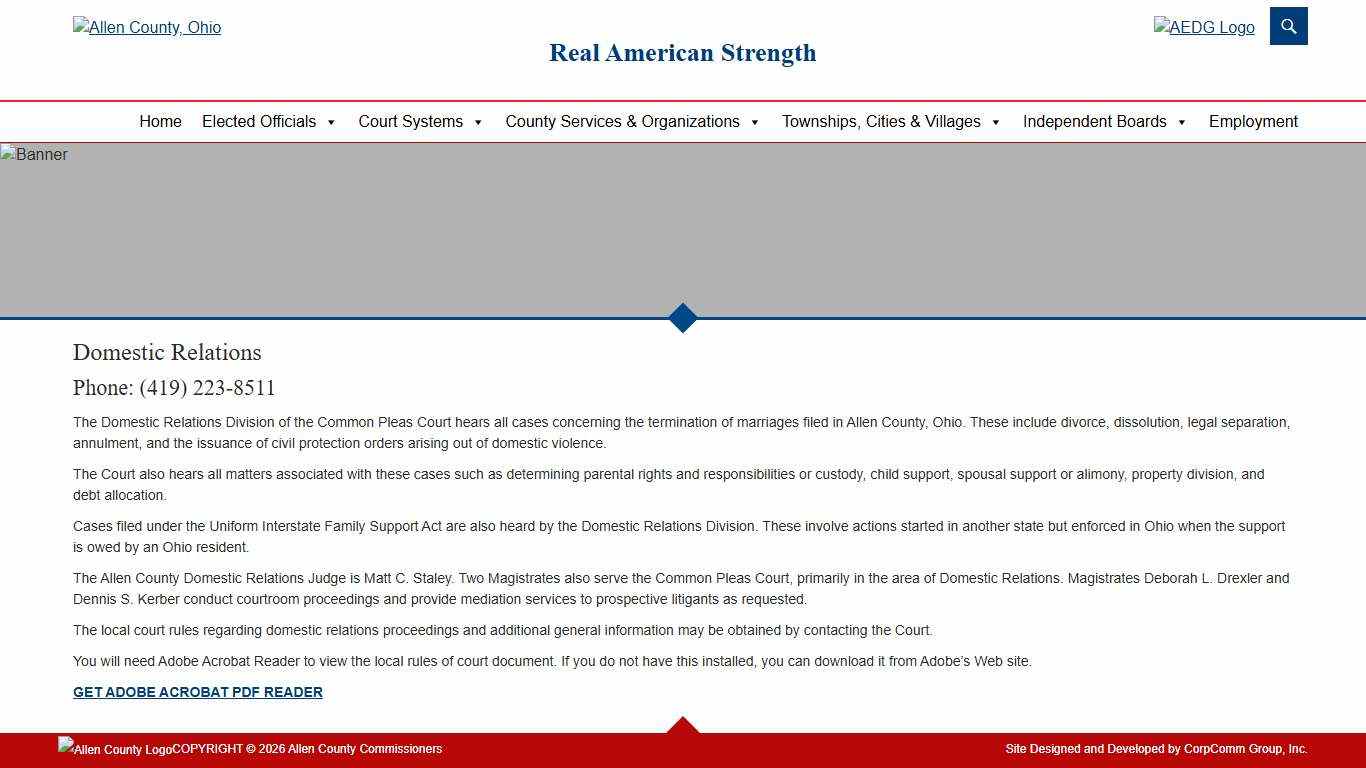 Domestic Relations Allen County Ohio